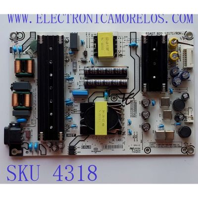 FUENTE DE PODER PARA TV HISENSE / NUMERO DE PARTE 327900 / RSAG7.820.12171/ROH / 12171-A / PANEL HD650Y1U72-T0L2/S2/SM/ROH / MODELO 65R6E4	